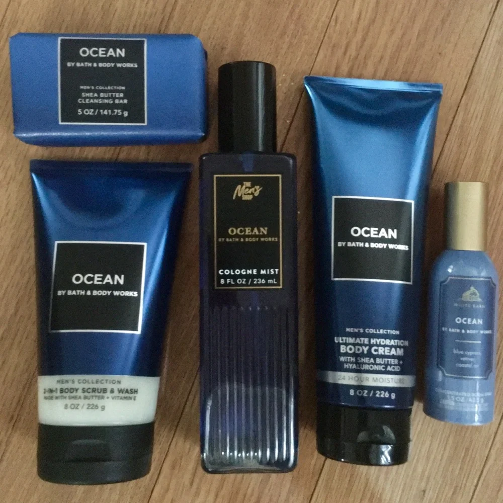 Bath & Body Works Ocean 5Piece Curated Men Collection Set